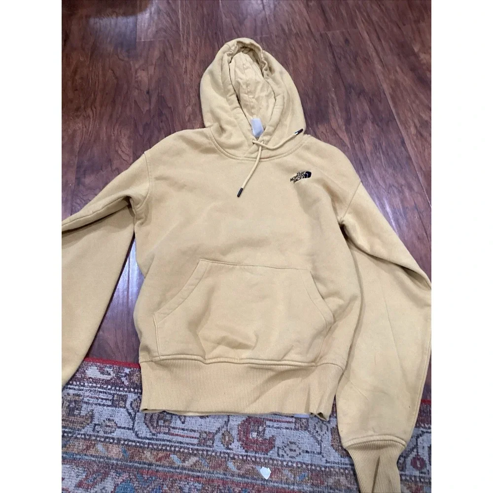 The North Face Mens S Women XS Hoodie Back Logo Pockets Stitched